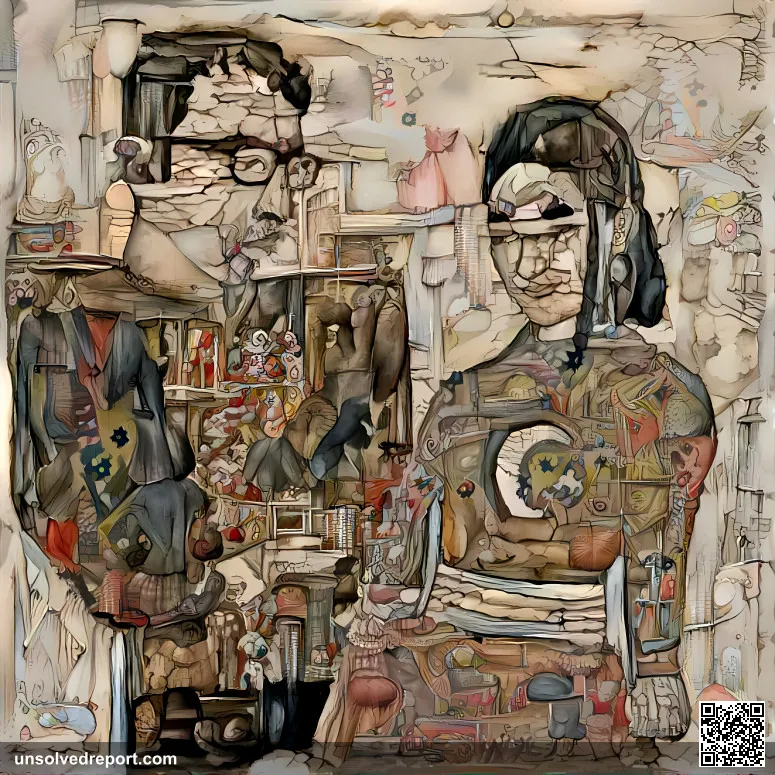 An A.I generated artwork which transformed a basic art style to a style of a different artist. The painting depicts a t…