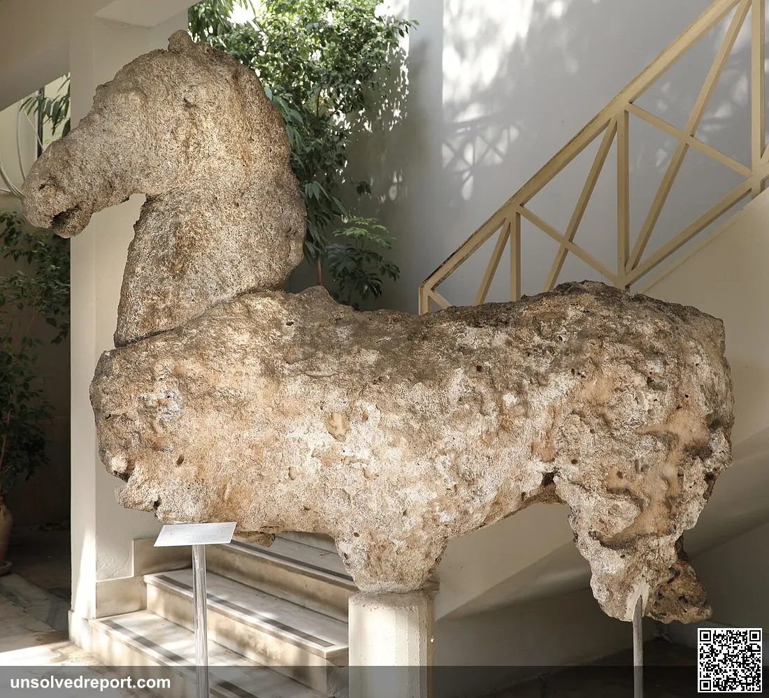 Statues in the National Archaeological Museum of Athens