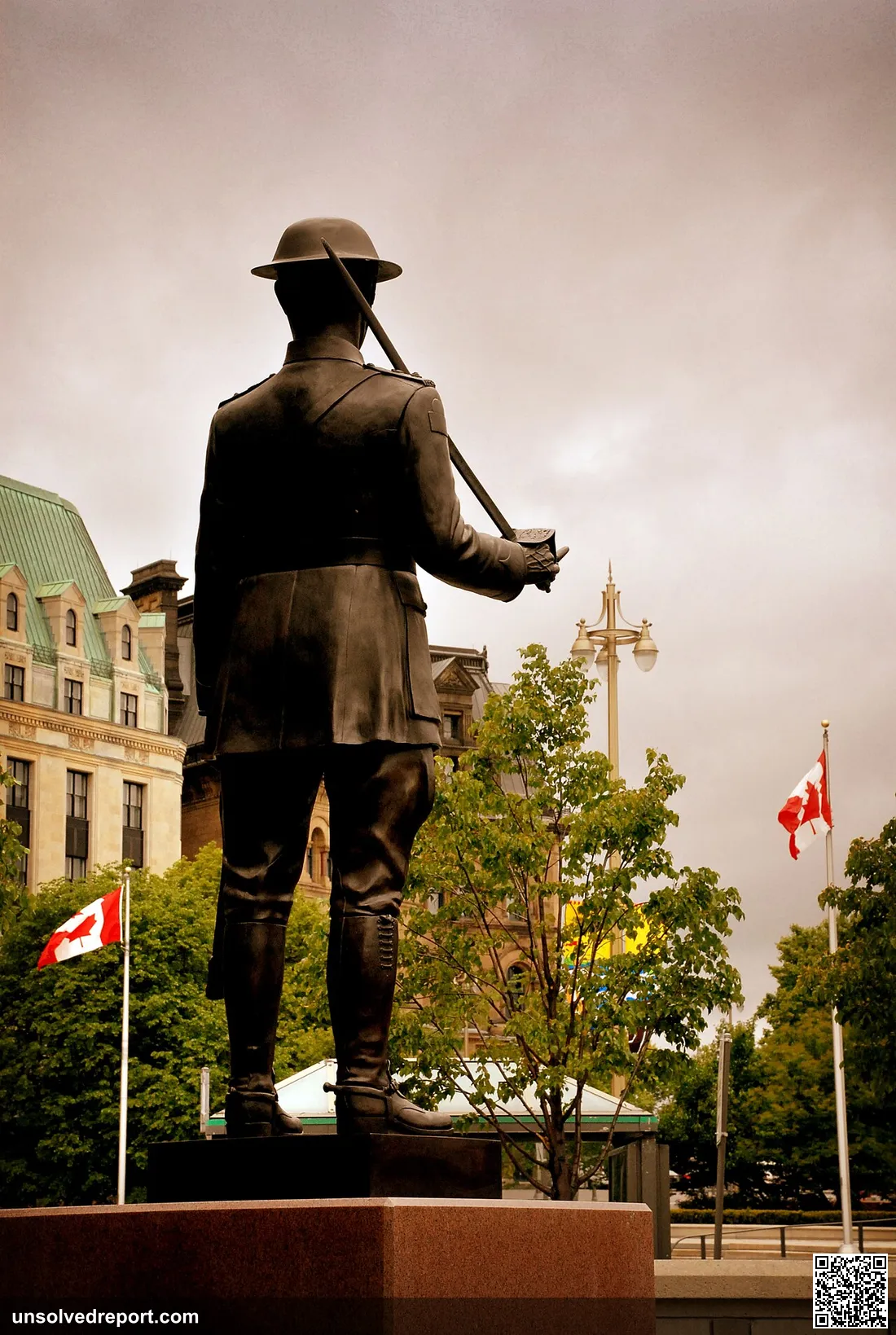 Statue of Brigadier Andrew Hamilton Gault in Ottawa.