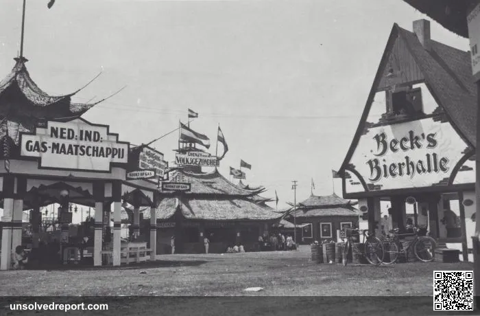 Pavilions at the Pasar Gambir in Batavia