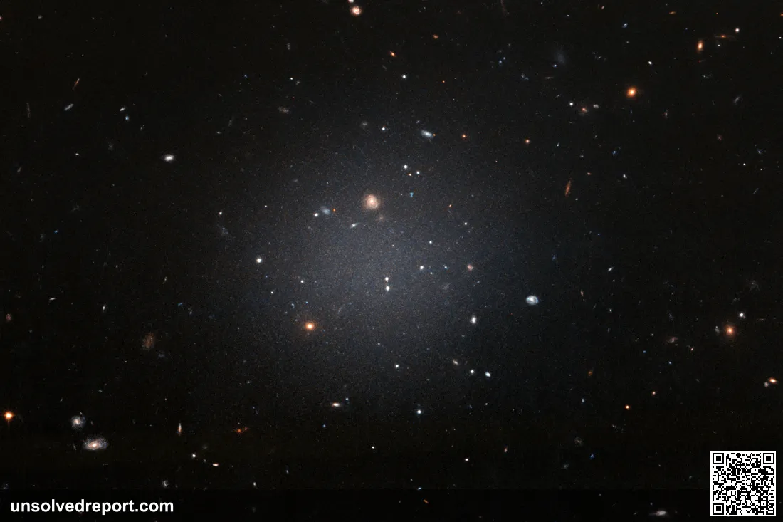 NGC 1052-DF2, an ultra-diffuse galaxy lacking dark matter, imaged by Hubble Space Telescope