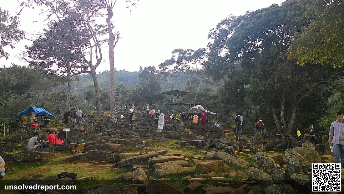 Fourth terrace of Gunung Padang Megalithic Site