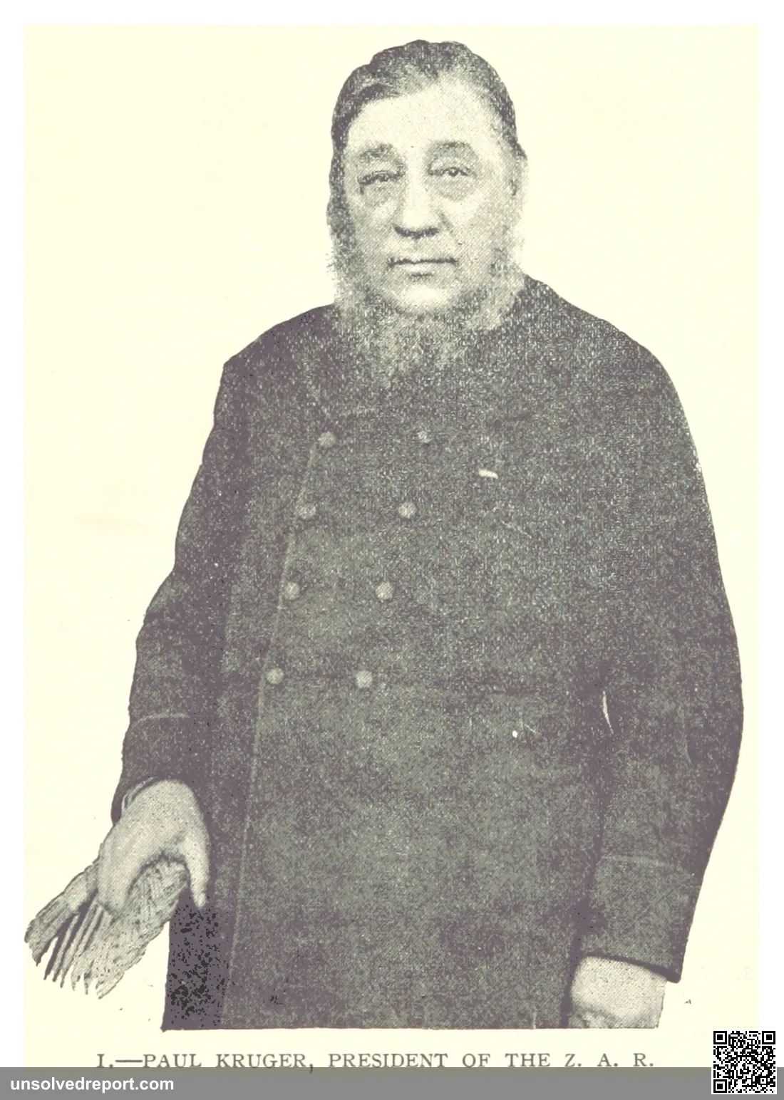 President Paul Kruger of the South African Republik