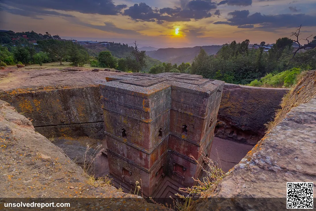 the sunset at Church of Saint George, Lalibela - taken during an overlanding trip to Ethiopia in 2019 - taken by Thomas…