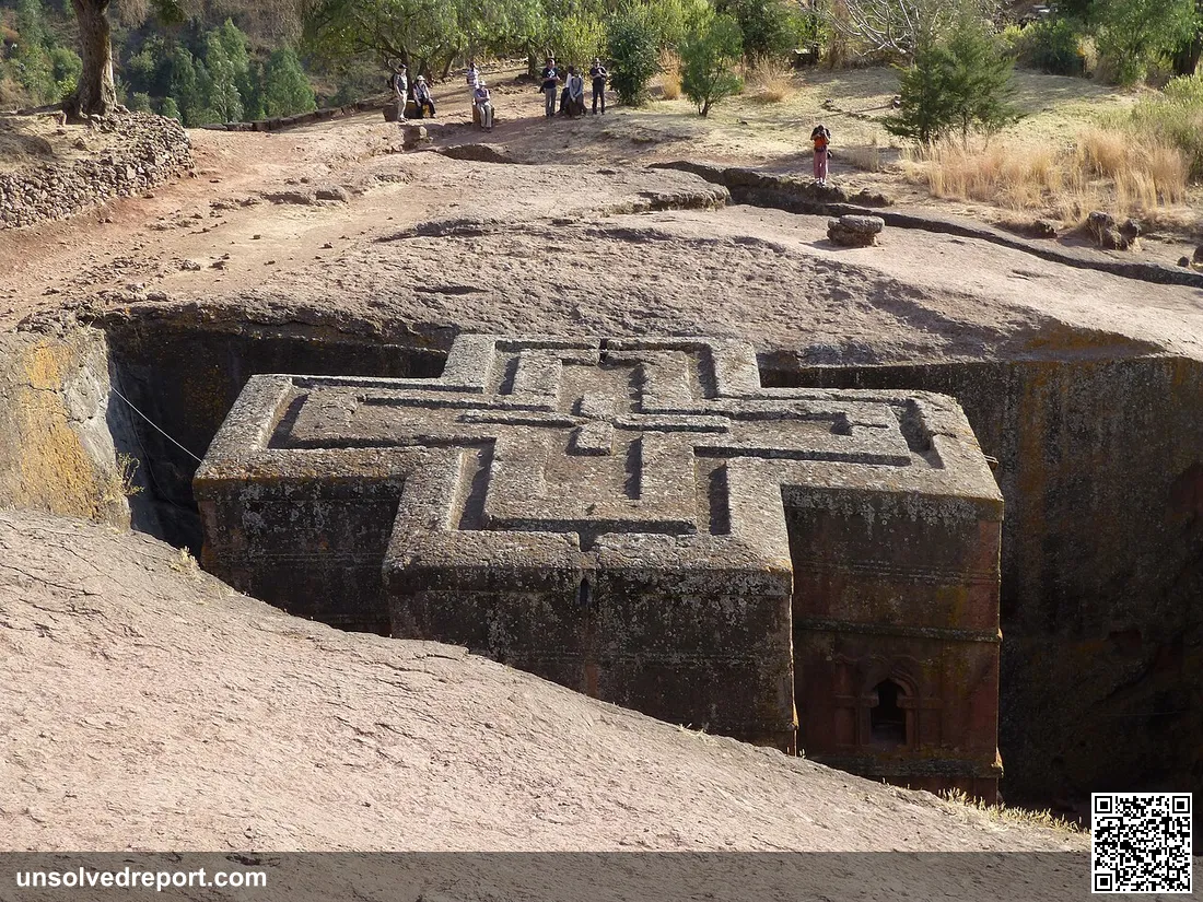 Eglise Saint-Georges à Lalibela (Ethiopie)