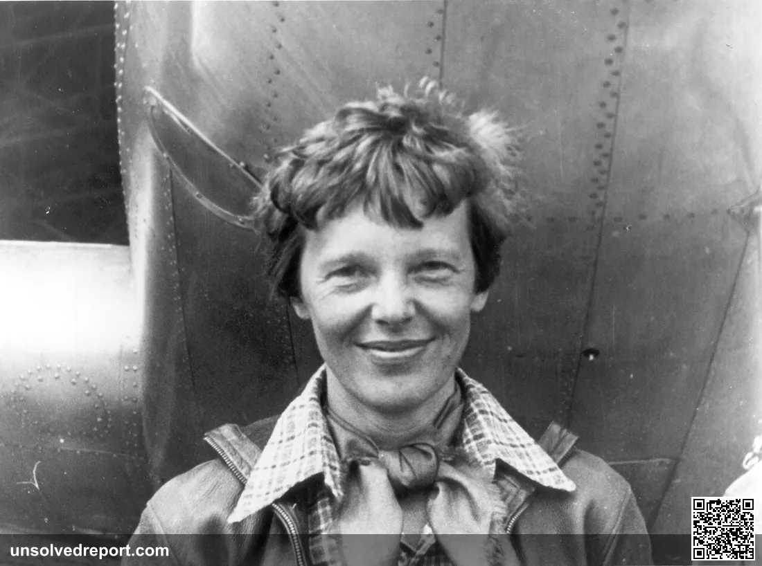 Amelia Earhart beside her Lockheed Model 10-E Electra, 1937 — the aircraft in which she vanished over the Pacific.