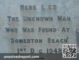 Tombstone of The Somerton Man found at Somerton Beach, Adelaide, at his gravesite. He died 1 December 1948 and was buri…