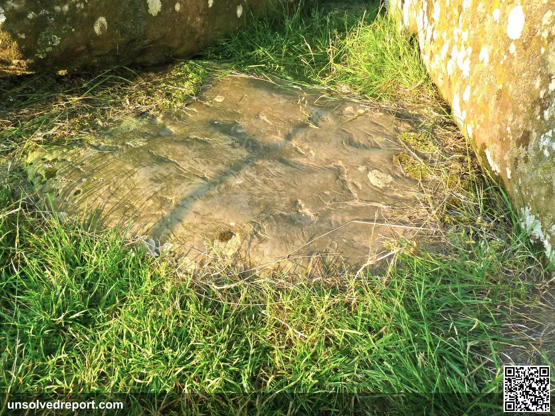 The Altar Stone at Stonehenge — the large recumbent sandstone slab at the centre of the monument, now known to have originated in northeast Scotland
