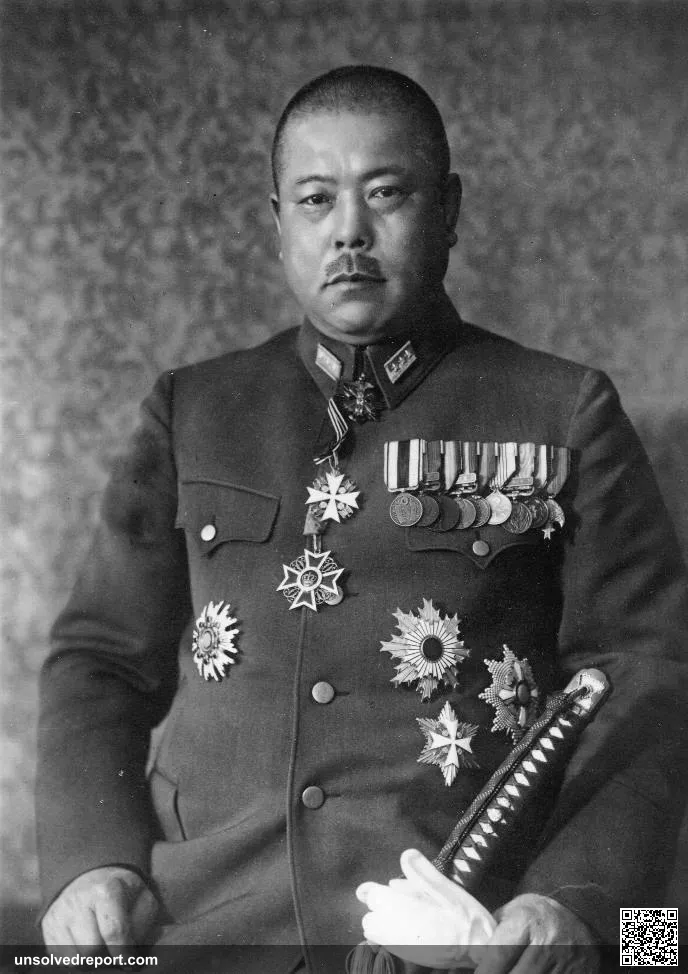 Portrait of Tomoyuki Yamashita, Japanese general of the Imperial Japanese Army during World War II. Yamashita led Japan…